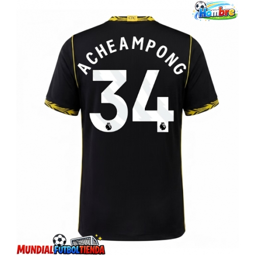 Camiseta Chelsea Josh Acheampong #34 Segunda Equipación Replica 2026-27 mangas cortas